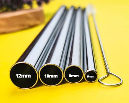 Imagem de Canudo de Inox Shake - 10mm - Reutilizável