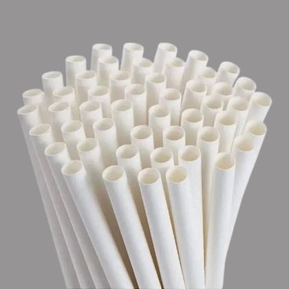 Imagem de Canudo de papel biodegradável (6mm) c/ 100 un