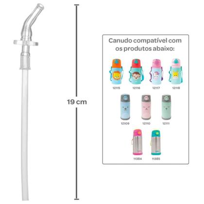 Imagem de Canudo De Silicone Para Garrafa Buba 12123