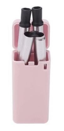 Imagem de Canudo Dobrável E Reutilizável Ecológico Chaveiro No Bras