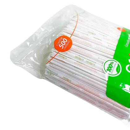 Imagem de Canudo Mexedor Plástico 5,8 Mm Biodegradável 1200 Unidades