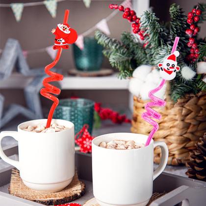 Imagem de Canudos DoyOdoya Christmas, 24 peças para festa infantil