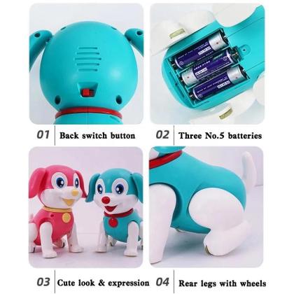 Imagem de Cão Inteligente Brinquedo Musical Cachorro Com Movimento Luzes e Som
