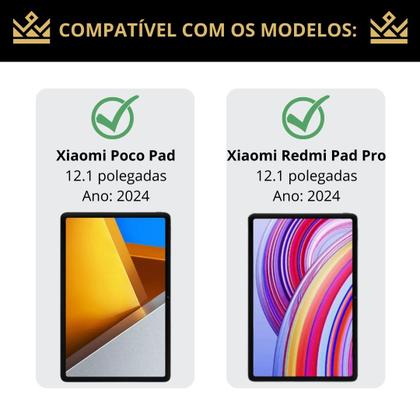 Imagem de Capa 360º + pelicula vidro para Xiaomi Poco Pad 12,1” 2024