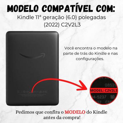 Imagem de Capa Acrílico Com Alça Para Kindle 11 6.0 C2V2L3 + Película