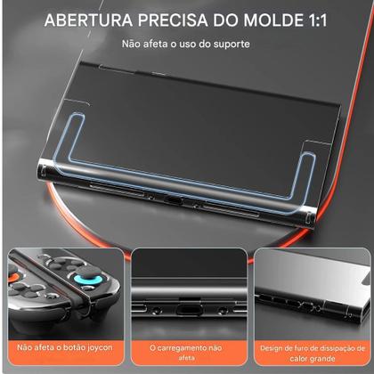Imagem de Capa acrilico transparente nintendo switch 2 case proteçao ns2