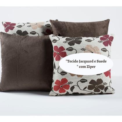 Imagem de Capa Almofada Decorativa Jacquard com Ziper 4 unidades