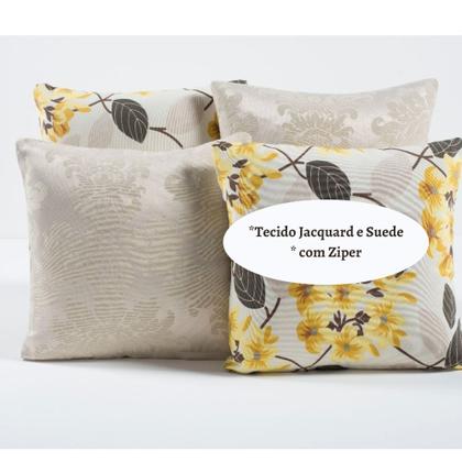 Imagem de Capa Almofada Decorativa Jacquard com Ziper 4 unidades