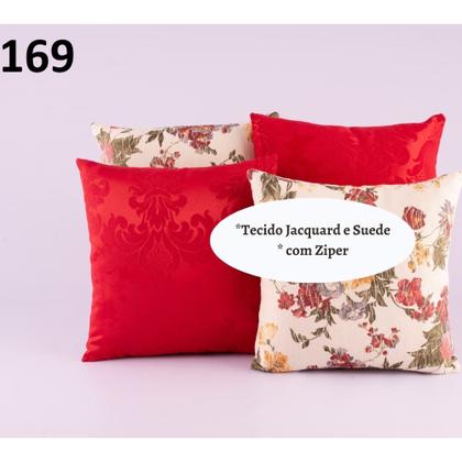 Imagem de Capa Almofada Decorativa Jacquard com Ziper 4 unidades