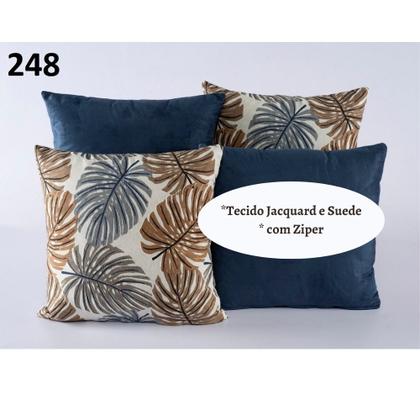 Imagem de Capa Almofada Decorativa Jacquard com Ziper 4 unidades