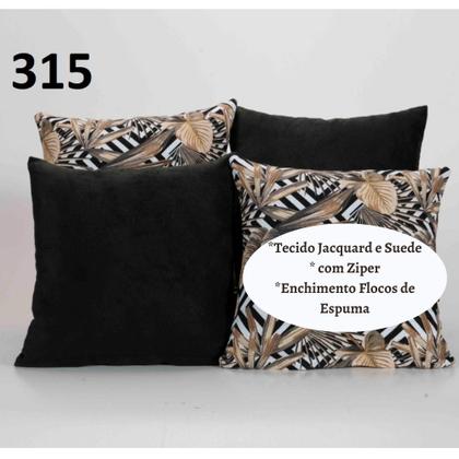 Imagem de Capa Almofada Decorativa Jacquard com Ziper 4 unidades