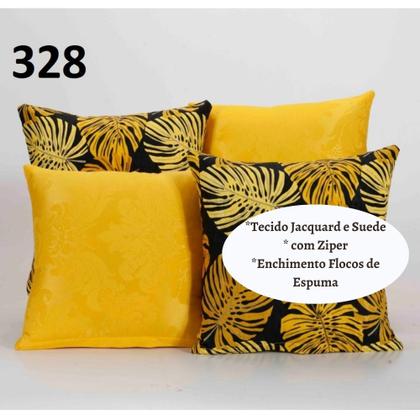 Imagem de Capa Almofada Decorativa Jacquard com Ziper 4 unidades