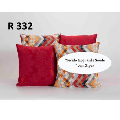 Imagem de Capa Almofada Decorativa Jacquard com Ziper 4 unidades