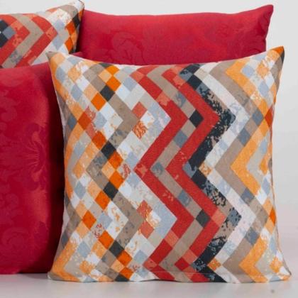 Imagem de Capa Almofada Decorativa Jacquard com Ziper 4 unidades