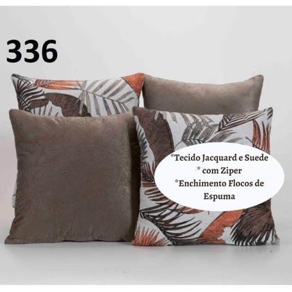 Imagem de Capa Almofada Decorativa Jacquard com Ziper 4 unidades