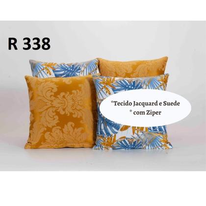 Imagem de Capa Almofada Decorativa Jacquard com Ziper 4 unidades