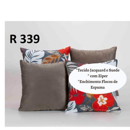 Imagem de Capa Almofada Decorativa Jacquard com Ziper 4 unidades