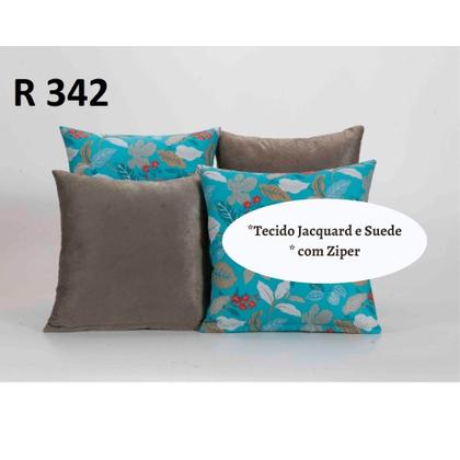Imagem de Capa Almofada Decorativa Jacquard com Ziper 4 unidades