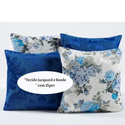 Imagem de Capa Almofada Decorativa Jacquard com Ziper 4 unidades
