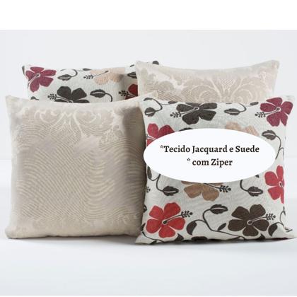 Imagem de Capa Almofada Decorativa Jacquard com Ziper 4 unidades