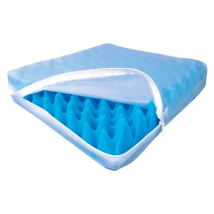 Imagem de Capa Almofada Piramidal 0,10 Mm Elástico 45 X 45 X 7 - Quadrada Transparente