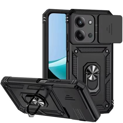 Imagem de Capa Anel Armor Para Xiaomi Redmi 15C 4G + Pelicula Hidrogel Cor:Preto