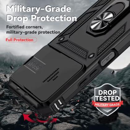 Imagem de Capa Anel Armor Para Xiaomi Redmi 15C 4G + Pelicula Hidrogel Cor:Preto