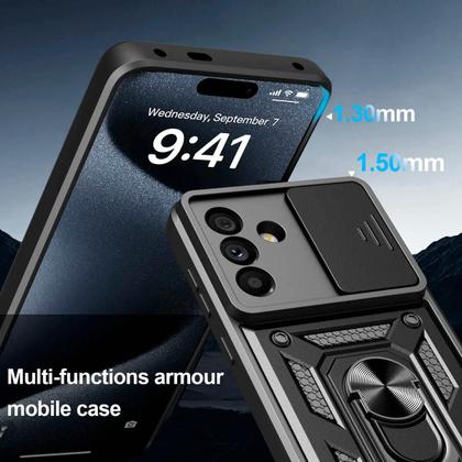 Imagem de Capa Anel Para Samsung Galaxy A56 + Pelicula Hidrogel