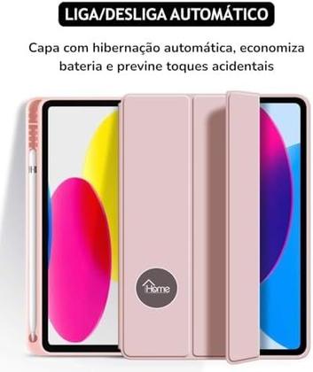 Imagem de Capa Anti Impacto com função sleep e suporte para iPad 10 10.9" e iPad 11 A16 2025