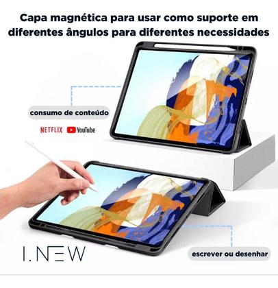 Imagem de Capa Anti Impacto Para iPad 11a 2025 A16 Suporte Para Pencil