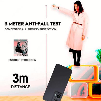 Imagem de Capa Anti Impacto Para Motorola Moto G35 + Pelicula Hidrogel