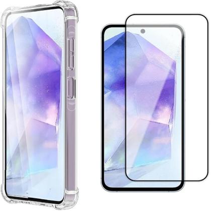 Imagem de Capa Anti impacto + Pelicula de Vidro 3D Para Samsung Galaxy A56 (5G)