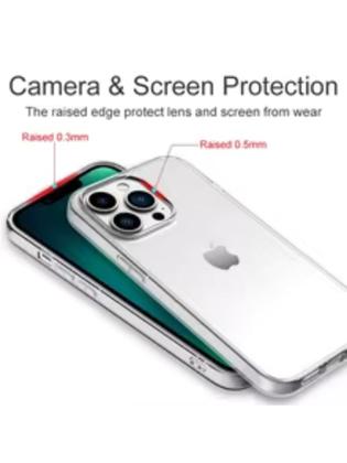 Imagem de Capa Anti impacto TPU Transparente iPhone 16, 15, 14, 13, 12, 11 Pro Max, 16, 15, 14 Plus e Mais