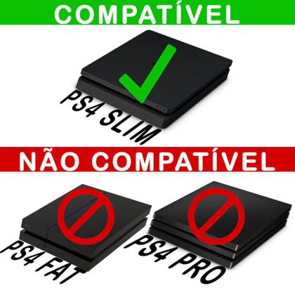 Imagem de Capa Anti Poeira e Skin Compatível PS4 Slim - Modelo 231