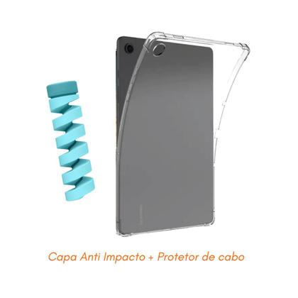 Imagem de Capa Anti Queda P/ Tablet Samsung Galaxy Tab A9 Plus + Protetor de Cabo