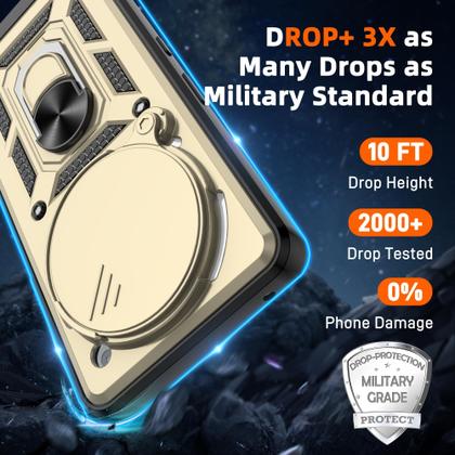 Imagem de Capa ATUMP Nothing Phone 3a Pro com capa de câmera e suporte