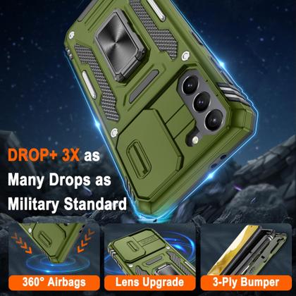 Imagem de Capa ATUMP para Galaxy S22, suporte de anel militar à prova de choque de 6,1 polegadas