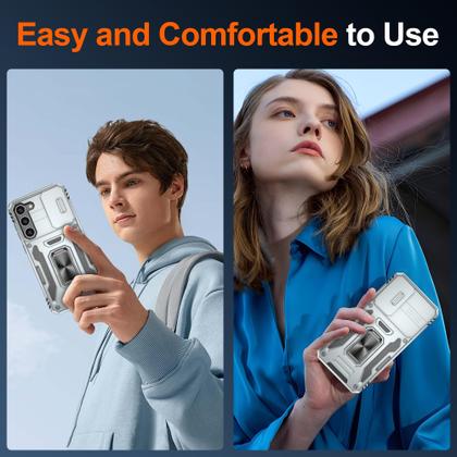 Imagem de Capa ATUMP para Galaxy S23 de 6,1 polegadas à prova de choque, cinza