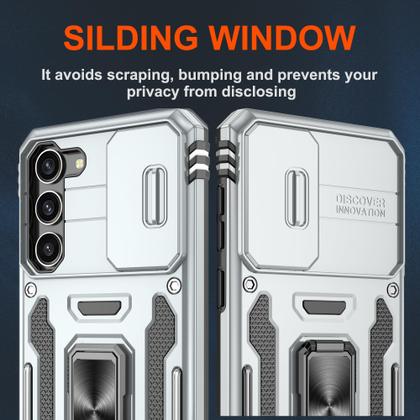 Imagem de Capa ATUMP para Galaxy S23 de 6,1 polegadas à prova de choque, cinza