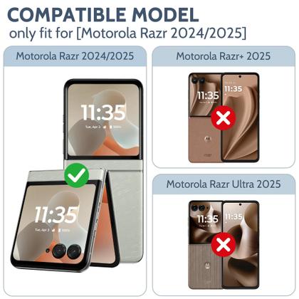 Imagem de Capa ATUMP para Motorola Razr 2024/2025 com proteção de dobradiça, laranja