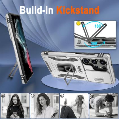 Imagem de Capa ATUMP para Samsung Galaxy S22 Ultra 6,8" cinza à prova de choque