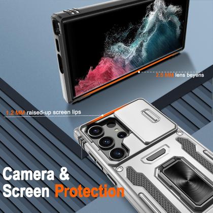 Imagem de Capa ATUMP para Samsung Galaxy S22 Ultra 6,8" cinza à prova de choque