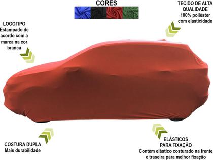 Imagem de Capa Automotiva Para Mini Cooper S Em Tecido Lycra Cor Preta