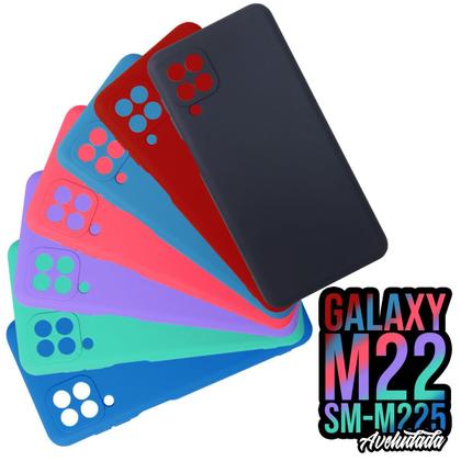 Imagem de Capa Aveludada Azul compatível Galaxy M22 M225 6.4 + PEL. DE CERÂMICA - Cell In Power25