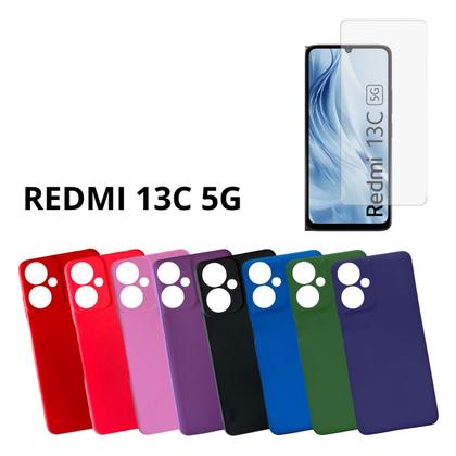 Imagem de Capa  Aveludada + Película de Hidrogel Para Redmi 13c 5G
