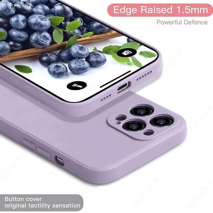 Imagem de Capa Aveludada Silicone Anti Impacto Compativel Com iPhone 15 Todos