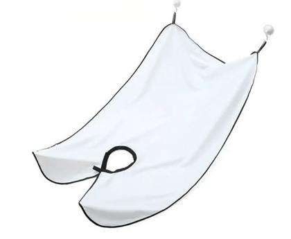 Imagem de Capa  avental p barbear corta cabelo no espelho com ventosas