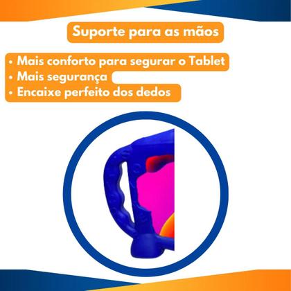 Imagem de Capa Azul Infantil para Tablet DL 7 Polegadas Azul com Caneta Touch Pequena