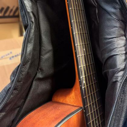 Imagem de Capa Bag Almofadada Cargo Para Violão Folk e Classico Ny-600 Preto Com Bolso e Alça Tipo Mochila