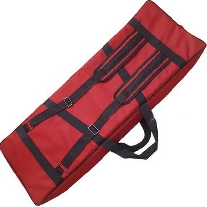 Imagem de Capa Bag Teclado Yamaha S70xs Nylon Master Luxo Vermelho  Carbon